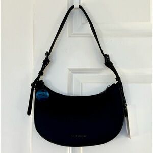 ATEVE MADDEN Matte Black Shoulder Handbag